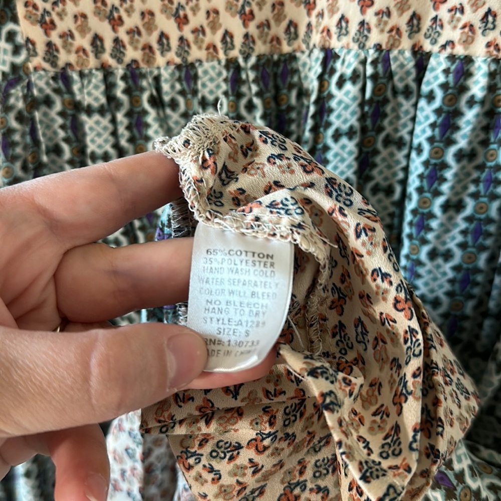 Umgee Boho 3/4 Sleeve Dress - Picture 5 of 5